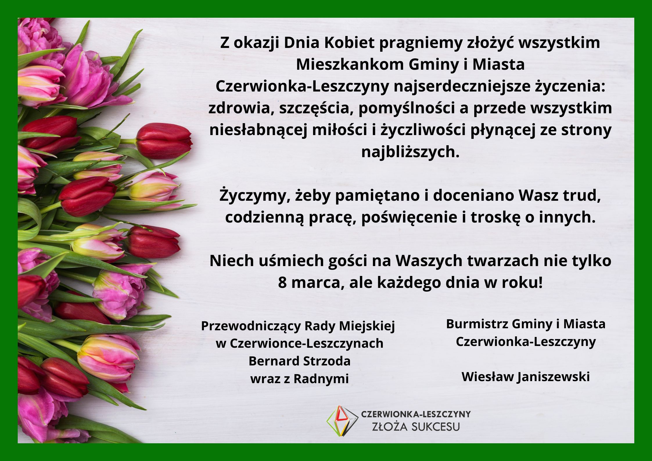 Życzenia z okazji Dnia Kobiet